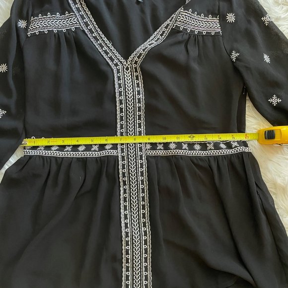 W. by Wantable Boho Bell Sleeve Embroidered Blouse - Picture 12 of 16